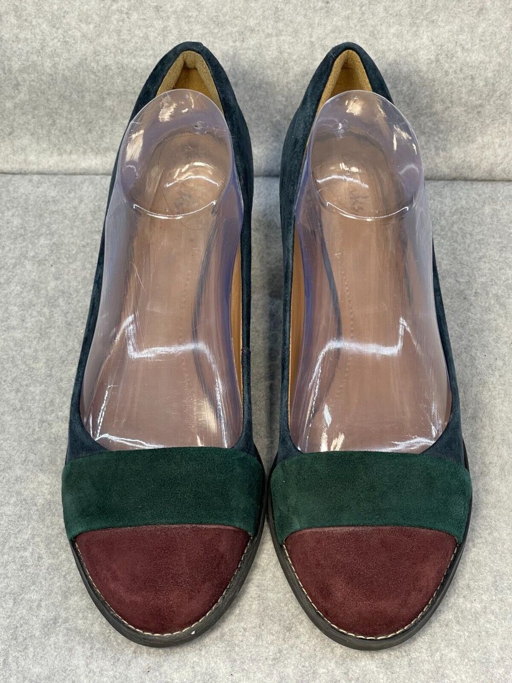 Clarks Artisan Tarah Brae Colorblock Suede Pumps Size 9.5